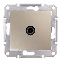 Механизъм TV разетка 1dB серия Sedna титаний