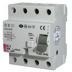 Дефектнотокова защита -4 AC EFI-4AC 40 /0.03A