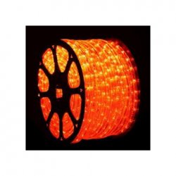 LED светещ кабел червен