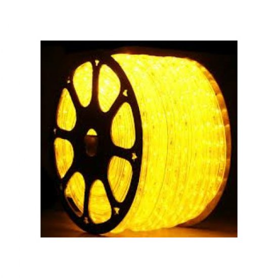 LED светещ кабел жълт