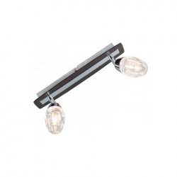 Спот 2x40W G9 220V махагон+метал