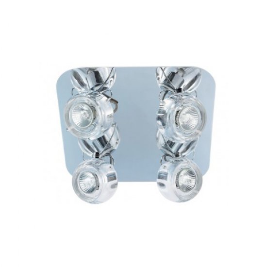 Спот 4x50W G10 220V CRYSTAL GLASS