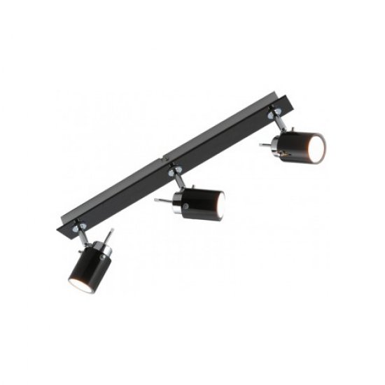 Спот с енергоспестяваща лампа 3x9W GU10 220V