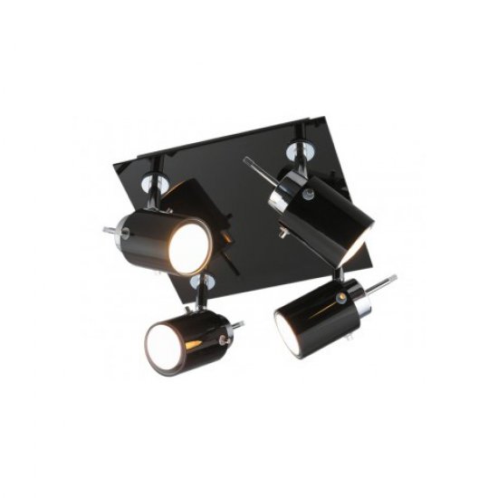 Спот с енергоспестяваща лампа 4x9W GU10 220V
