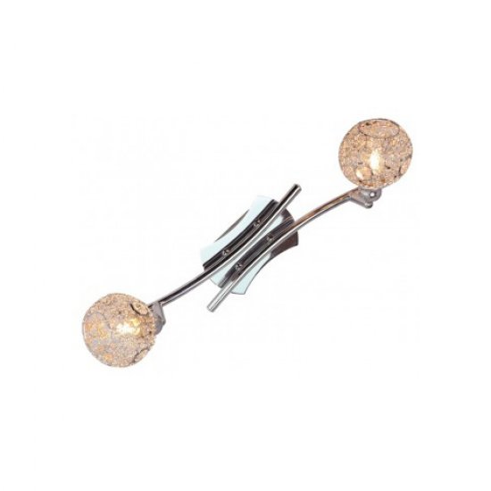 Спот 2x40W GU9 кристал 220V
