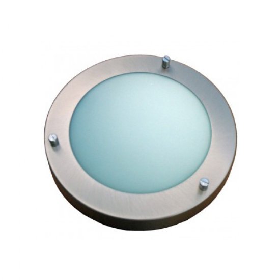 Плафониера 40W IP44 хром сатен