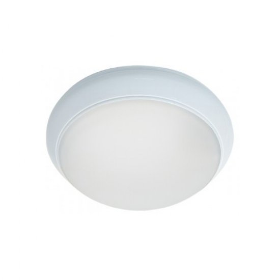 Плафониера 1х60W E27 IP44 бяла