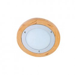Плафониера 1х40W G9 IP44 дървен ринг
