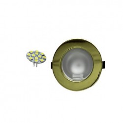 Мебелна луна LED 2W месинг Warm White