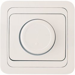 Ключ регулатор (димер) 600W бял
