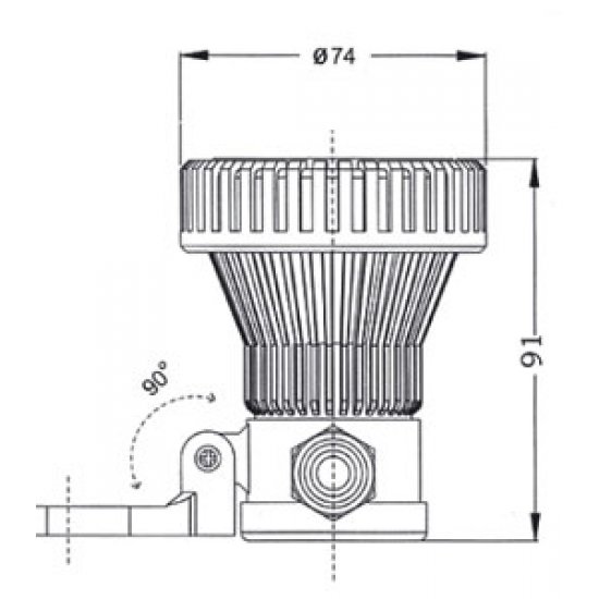 Луна за вграждане в земя NVC 20W