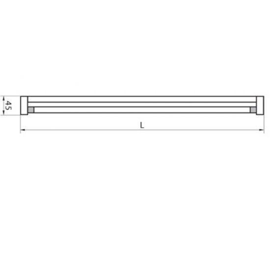 Луминисцентно осветително тяло 2R E PLUS ZM 2x18W