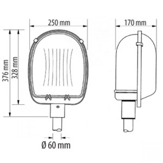 Улично осветително тяло Pelsan COMPACT 04/1x26W