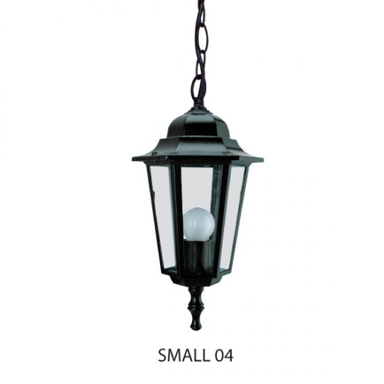 Градински фенер Pacific SMALL висящ черен IP44