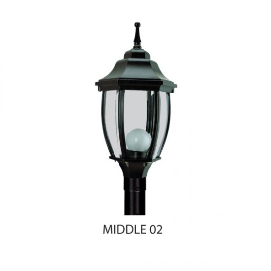 Градински фенер Pacific MIDDLE стоящ черен IP44