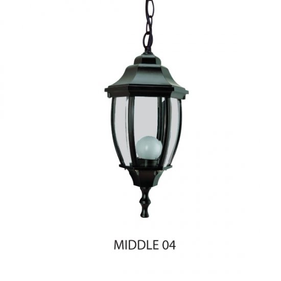 Градински фенер Pacific MIDDLE висящ черен IP44