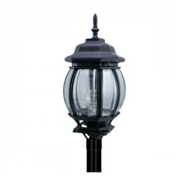 Градински фенер Pacific BIG E27 стоящ черен IP44
