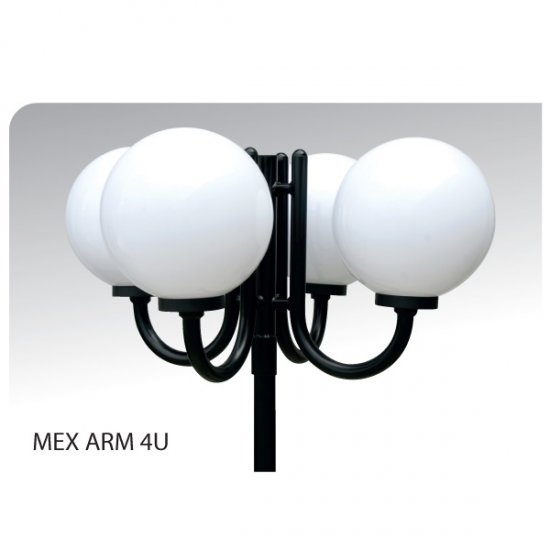 Рогатка стълб 2R MEX ARM 4U стомана черен