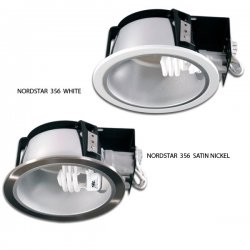 Луна за вграждане NVC NORDSTAR 356 1xE27 W бял