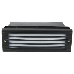 Осв. тяло за вграждане в стена 60W черно с решетка