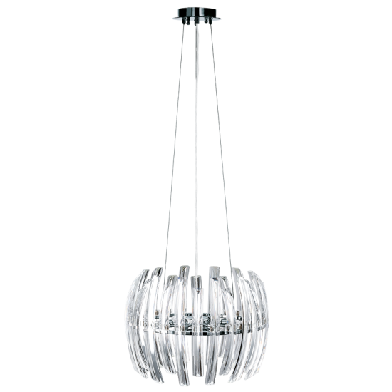 Полилеи DRIFTER G9 6x33W прозрачен хром