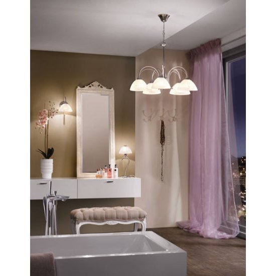 Полилеи MILEA Е14 5x40W мат хром