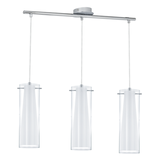 Полилеи PINTO Е27 3x60W бял