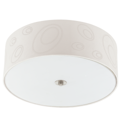 Плафониера CARPI E27 3x60W алум.-др./бяло