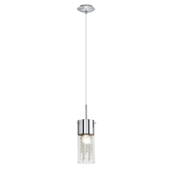 Пендел DIAMOND E14 1x40W бял хром