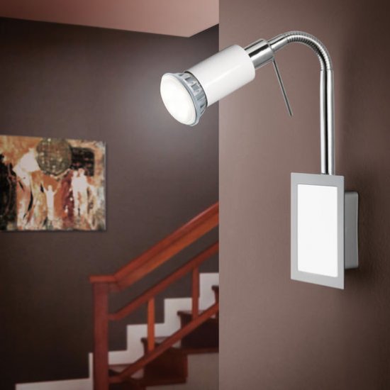 Спот Eridan GU10 1x3W ESL-LED мат/хром