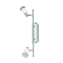 Спот Eridan GU10 2x3W ESL-LED бял хром