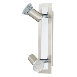 Спот ROTTELO 2x3W GU10 LED никел мат / хром