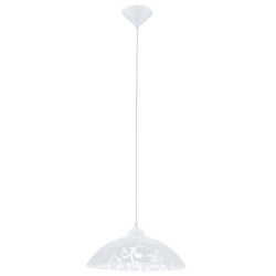 Пендел VETRO 1Х60W Е27 350 бял декор