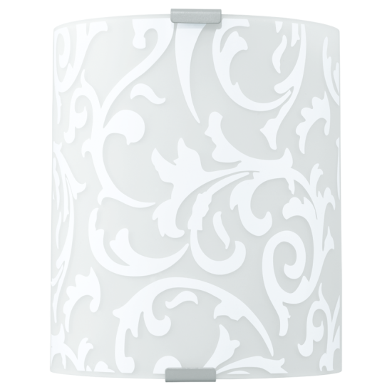 Плафониера GRAFIK 1х60W Е27 бял декор