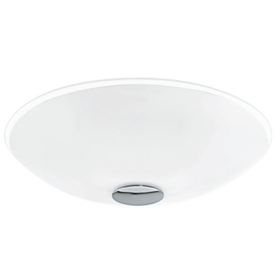 Плафониера NUBE 2х60W E27 315 бяло/хром