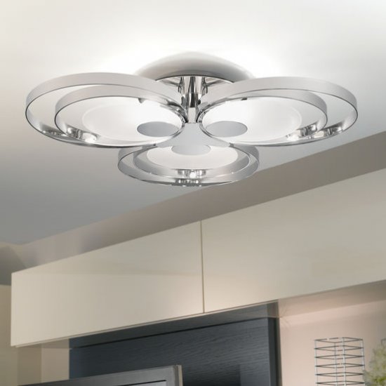 Плафониера RINGO 3х48W G9 хром