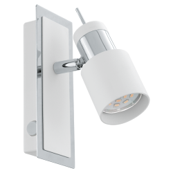 Спот DAVIDA LED 1x5W GU10 хром/бяло