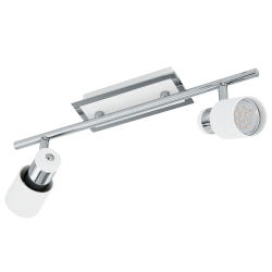 Спот DAVIDA LED 2x5W GU10 хром/бяло