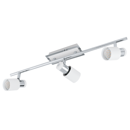 Спот DAVIDA LED 3x5W GU10 хром/бяло