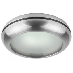 Влагозащитена луна матирано стъкло сатен никел