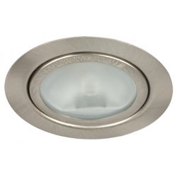 Мебелна луна G4 20W алуминиева ф65mm матиран никел