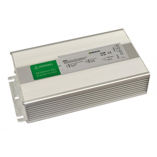 Трансформатор LED 150W 12.5A 90-250V алуминий IP65