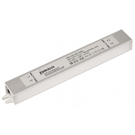 Трансформатор LED 30W 2.5A 90-250V алуминий IP65