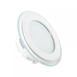 LED Панел Кръг Стъклено Тяло 6W 3000K Ф59мм