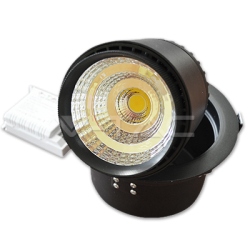 25W LED Луна COB Променлив Ъгъл Черно Тяло 3000К