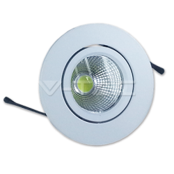 3W LED Луна COB Кръгъл Модул - Бяло Тяло Бяла Светлина