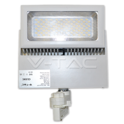LED Прожектор Релсов Монтаж 48W 5000K Бял Корпус