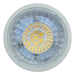 LED Крушка 7W GU10 Пластик Бяло С Лупа 4500К