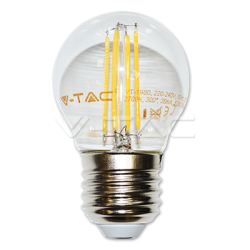 LED Крушка 4W Filament E27 G45 Топло Бяла Светлина