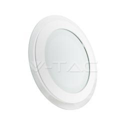 LED Панел Кръг Стъклено Тяло 18W 2700K Ф198
